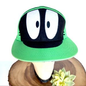 Warner Bros Looney Tunes Marvin The Martian Fitted Green Hat Cap Cartoon Space